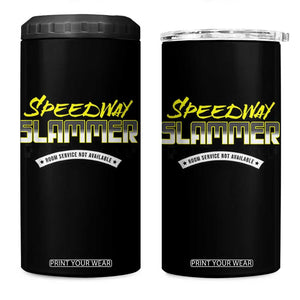 Speedway Slammer Indiana 2025 4 in 1 Can Cooler Tumbler TS02 One Size: 16 oz Black Print Your Wear