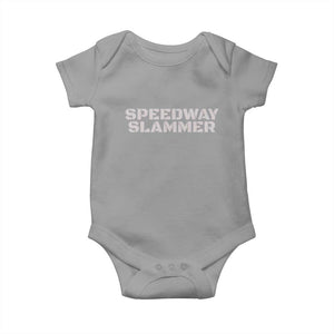 Speedway Slammer 2025 Baby Onesie Indiana Sarcastic TS02 Sport Gray Print Your Wear