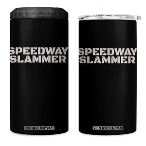 Speedway Slammer 2025 4 in 1 Can Cooler Tumbler Indiana Sarcastic TS02 One Size: 16 oz Black Print Your Wear