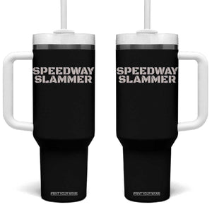Speedway Slammer 2025 Tumbler With Handle Indiana Sarcastic TS02 One Size: 40 oz Black Print Your Wear
