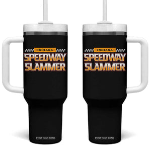 Indiana Speedway Slammer 2025 Tumbler With Handle Detention Prison TS02 One Size: 40 oz Black Print Your Wear