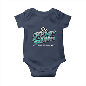 Speedway Slammer 2025 Baby Onesie Bunker Hill Indiana TS02 Navy Print Your Wear