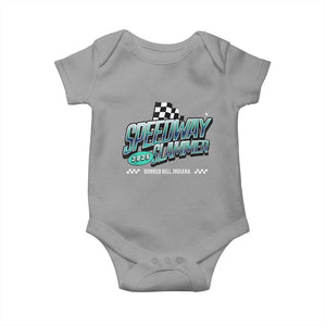 Speedway Slammer 2025 Baby Onesie Bunker Hill Indiana TS02 Sport Gray Print Your Wear