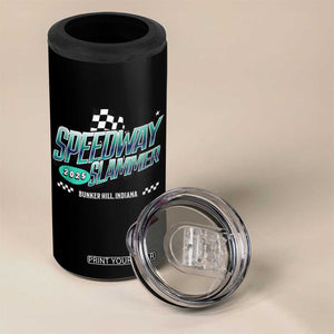 Speedway Slammer 2025 4 in 1 Can Cooler Tumbler Bunker Hill Indiana TS02 Print Your Wear