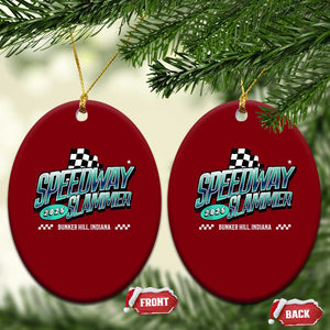Speedway Slammer 2025 Ceramic Ornament Bunker Hill Indiana TS02 Print Your Wear