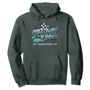 Speedway Slammer 2025 Hoodie Bunker Hill Indiana TS02 Dark Forest Green Print Your Wear