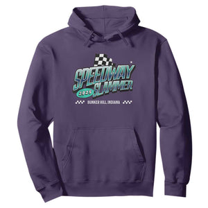 Speedway Slammer 2025 Hoodie Bunker Hill Indiana TS02 Purple Print Your Wear