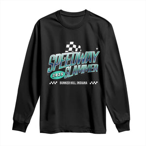 Speedway Slammer 2025 Long Sleeve Shirt Bunker Hill Indiana TS02 Black Print Your Wear