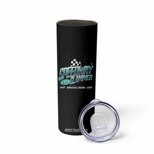 Speedway Slammer 2025 Skinny Tumbler Bunker Hill Indiana TS02 Print Your Wear