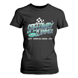Speedway Slammer 2025 T Shirt For Women Bunker Hill Indiana TS02 Black Print Your Wear