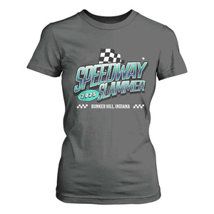 Speedway Slammer 2025 T Shirt For Women Bunker Hill Indiana TS02 Dark Heather Print Your Wear