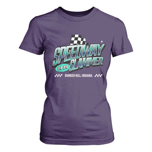 Speedway Slammer 2025 T Shirt For Women Bunker Hill Indiana TS02 Purple Print Your Wear