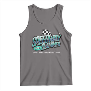 Speedway Slammer 2025 Tank Top Bunker Hill Indiana TS02 Deep Heather Print Your Wear