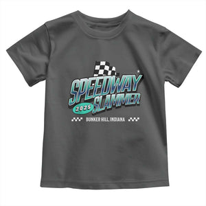 Speedway Slammer 2025 Toddler T Shirt Bunker Hill Indiana TS02 Dark Heather Print Your Wear