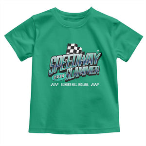 Speedway Slammer 2025 Toddler T Shirt Bunker Hill Indiana TS02 Irish Green Print Your Wear