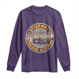 Speedway Slammer 2025 Long Sleeve Shirt Indiana Alcatraz Retro Vintage Racing Graphic TS02 Purple Print Your Wear