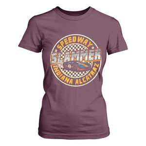Speedway Slammer 2025 T Shirt For Women Indiana Alcatraz Retro Vintage Racing Graphic TS02 Maroon Print Your Wear