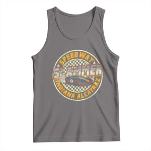 Speedway Slammer 2025 Tank Top Indiana Alcatraz Retro Vintage Racing Graphic TS02 Deep Heather Print Your Wear