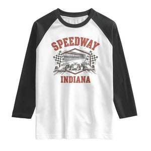 Indiana Speedway Slammer 2025 Raglan Shirt Detention Prison Jail TS02 White Black Print Your Wear