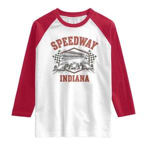 Indiana Speedway Slammer 2025 Raglan Shirt Detention Prison Jail TS02 White Red Print Your Wear