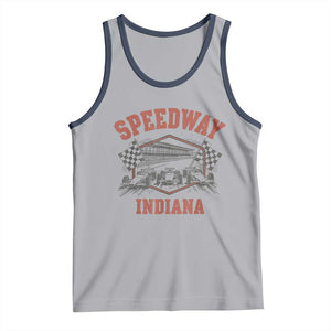 Indiana Speedway Slammer 2025 Tank Top Detention Prison Jail TS02 Athletic Heather Navy Print Your Wear