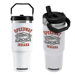 Indiana Speedway Slammer 2025 Flip Straw Tumbler Detention Prison Jail TS02 One Size: 30 oz White Print Your Wear