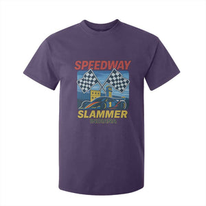 Speedway Slammer 2025 T Shirt For Kid Indiana Alcatraz Vintage Racing Graphic TS02 Purple Print Your Wear