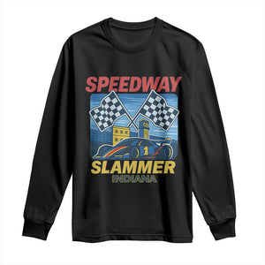 Speedway Slammer 2025 Long Sleeve Shirt Indiana Alcatraz Vintage Racing Graphic TS02 Black Print Your Wear