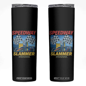 Speedway Slammer 2025 Skinny Tumbler Indiana Alcatraz Vintage Racing Graphic TS02 Black Print Your Wear