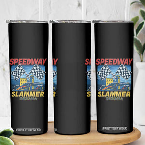 Speedway Slammer 2025 Skinny Tumbler Indiana Alcatraz Vintage Racing Graphic TS02 Print Your Wear