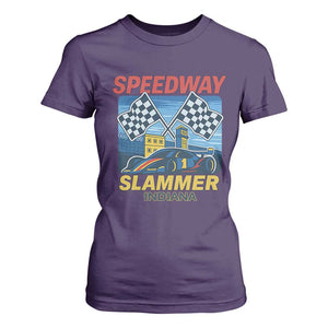 Speedway Slammer 2025 T Shirt For Women Indiana Alcatraz Vintage Racing Graphic TS02 Purple Print Your Wear