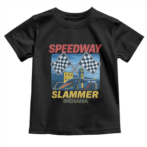 Speedway Slammer 2025 Toddler T Shirt Indiana Alcatraz Vintage Racing Graphic TS02 Black Print Your Wear