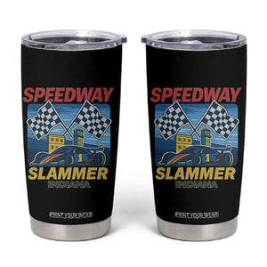 Speedway Slammer 2025 Tumbler Cup Indiana Alcatraz Vintage Racing Graphic TS02 Black Print Your Wear