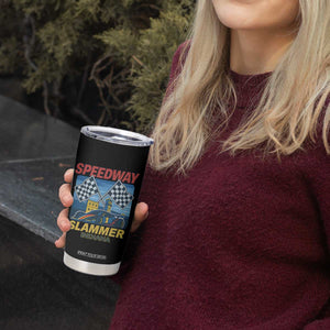 Speedway Slammer 2025 Tumbler Cup Indiana Alcatraz Vintage Racing Graphic TS02 Print Your Wear