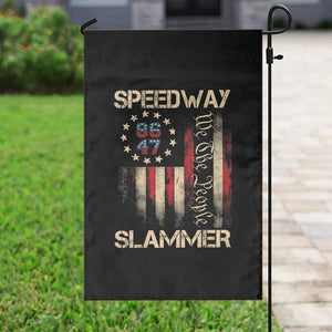 Speedway Slammer 2025 Garden Flag We The People Patriotic Distressed American Flag TS02 Print Your Wear