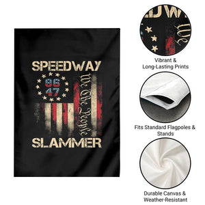 Speedway Slammer 2025 Garden Flag We The People Patriotic Distressed American Flag TS02 Print Your Wear