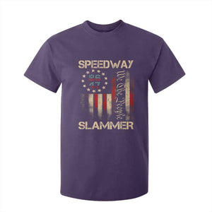 Speedway Slammer 2025 T Shirt For Kid We The People Patriotic Distressed American Flag TS02 Purple Print Your Wear
