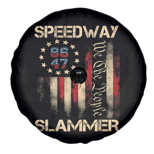 Speedway Slammer 2025 Spare Tire Cover We The People Patriotic Distressed American Flag TS02 Print Your Wear