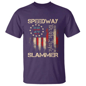 Speedway Slammer 2025 T Shirt We The People Patriotic Distressed American Flag TS02 Purple Print Your Wear