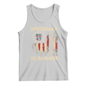 Speedway Slammer 2025 Tank Top We The People Patriotic Distressed American Flag TS02 Ash Print Your Wear