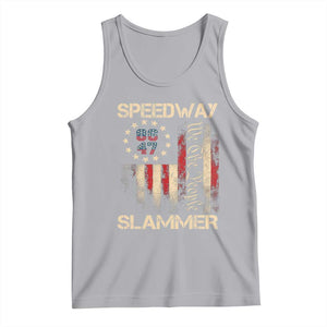 Speedway Slammer 2025 Tank Top We The People Patriotic Distressed American Flag TS02 Athletic Heather Print Your Wear