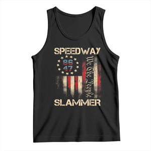 Speedway Slammer 2025 Tank Top We The People Patriotic Distressed American Flag TS02 Black Print Your Wear