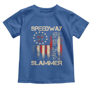 Speedway Slammer 2025 Toddler T Shirt We The People Patriotic Distressed American Flag TS02 Royal Blue Print Your Wear