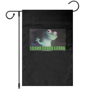 Funny Lizard Lizard Lizard Garden Flag Weirdcore Gecko Meme TS02 Black Print Your Wear