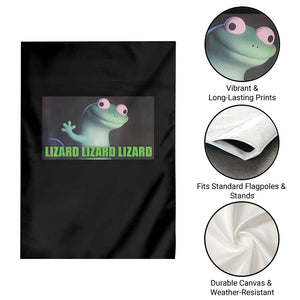 Funny Lizard Lizard Lizard Garden Flag Weirdcore Gecko Meme TS02 Print Your Wear