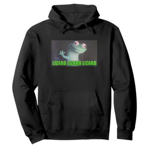 Funny Lizard Lizard Lizard Hoodie Weirdcore Gecko Meme TS02 Black Print Your Wear