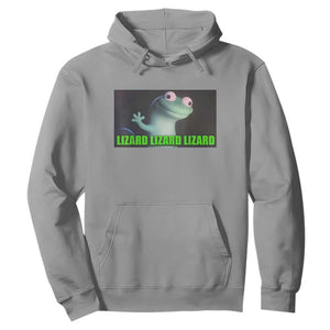Funny Lizard Lizard Lizard Hoodie Weirdcore Gecko Meme TS02 Sport Gray Print Your Wear