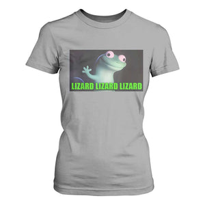 Funny Lizard Lizard Lizard T Shirt For Women Weirdcore Gecko Meme TS02 Sport Gray Print Your Wear