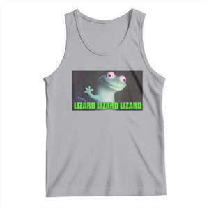 Funny Lizard Lizard Lizard Tank Top Weirdcore Gecko Meme TS02 Athletic Heather Print Your Wear