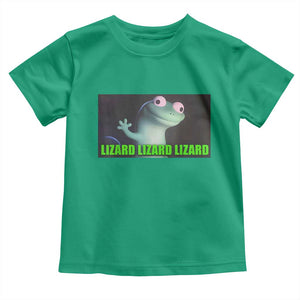Funny Lizard Lizard Lizard Toddler T Shirt Weirdcore Gecko Meme TS02 Irish Green Print Your Wear
